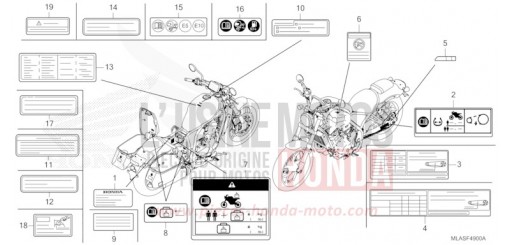 ETICHETTA DI AVVERTIMENTO CMX1100A2S di 2025